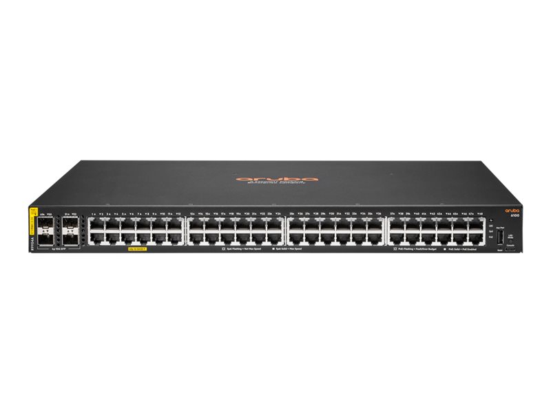 HPE Aruba Networking CX 6100 48G Class4 PoE 4SFP PLUS 740W R9Y04A